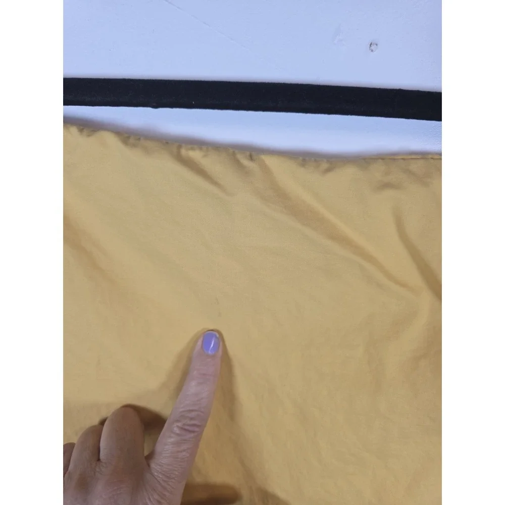 Lauren Ralph Lauren King Pillowcase x 2 Yellow 100% Cotton Bedding Vintage Chic